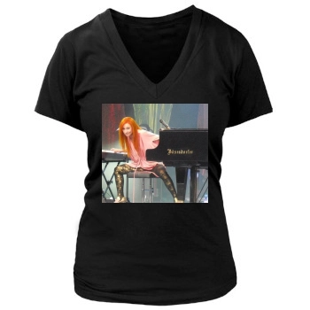 Tori Amos Women's Deep V-Neck TShirt