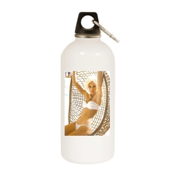 Ingrid Grudke White Water Bottle With Carabiner