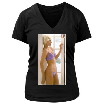 Ingrid Grudke Women's Deep V-Neck TShirt