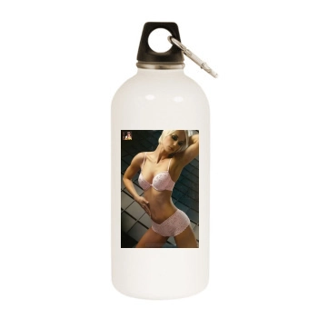 Ingrid Grudke White Water Bottle With Carabiner