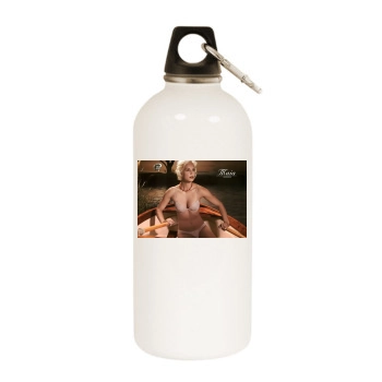 Ingrid Grudke White Water Bottle With Carabiner