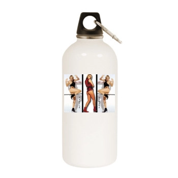 Ingrid Grudke White Water Bottle With Carabiner