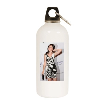 Alexis Bledel White Water Bottle With Carabiner