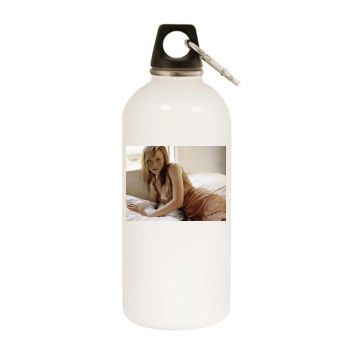 Alexis Bledel White Water Bottle With Carabiner