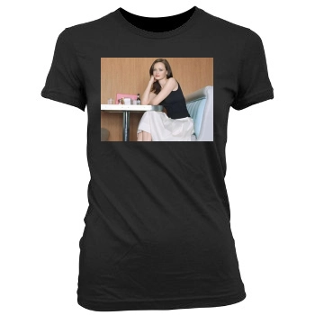 Alexis Bledel Women's Junior Cut Crewneck T-Shirt