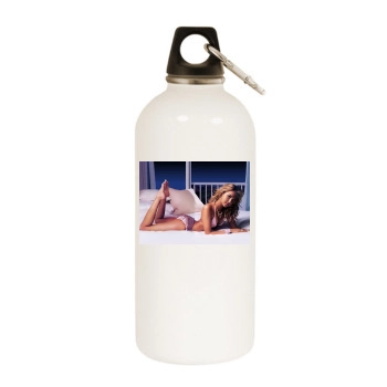 Arielle Kebbel White Water Bottle With Carabiner