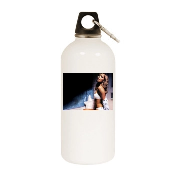 Arielle Kebbel White Water Bottle With Carabiner