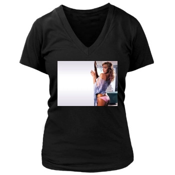 Arielle Kebbel Women's Deep V-Neck TShirt