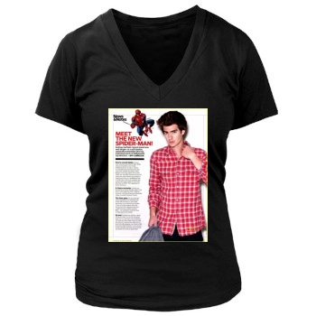 Andrew Garfield Women's Deep V-Neck TShirt