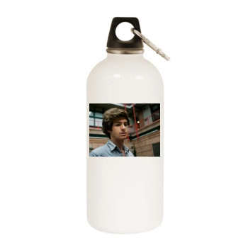 Andrew Garfield White Water Bottle With Carabiner