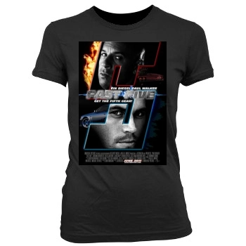 Fast Five Women's Junior Cut Crewneck T-Shirt