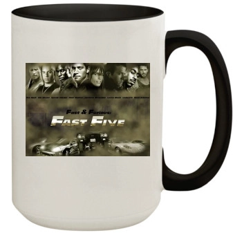 Fast Five 15oz Colored Inner & Handle Mug