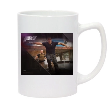 Fast Five 14oz White Statesman Mug