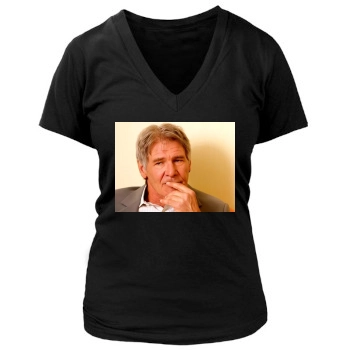 Harrison Ford Women's Deep V-Neck TShirt