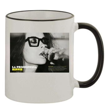 Olivia Wilde 11oz Colored Rim & Handle Mug