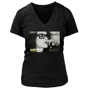 Olivia Wilde Women's Deep V-Neck TShirt