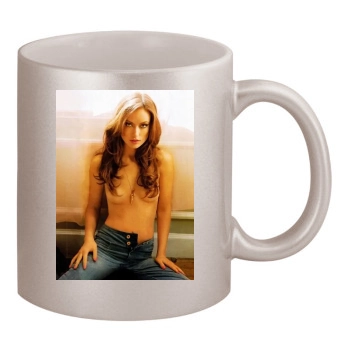 Olivia Wilde 11oz Metallic Silver Mug