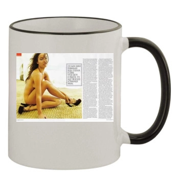 Olivia Wilde 11oz Colored Rim & Handle Mug