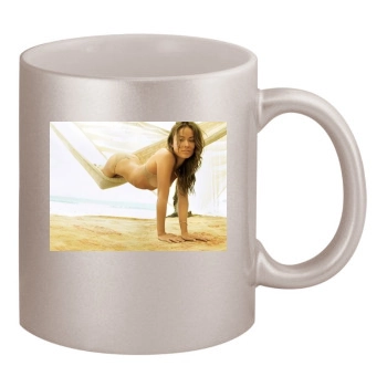 Olivia Wilde 11oz Metallic Silver Mug