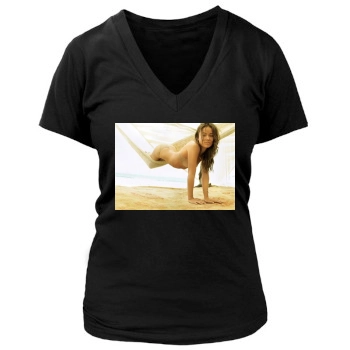 Olivia Wilde Women's Deep V-Neck TShirt