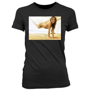 Olivia Wilde Women's Junior Cut Crewneck T-Shirt