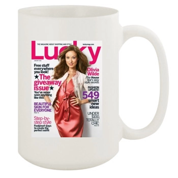 Olivia Wilde 15oz White Mug