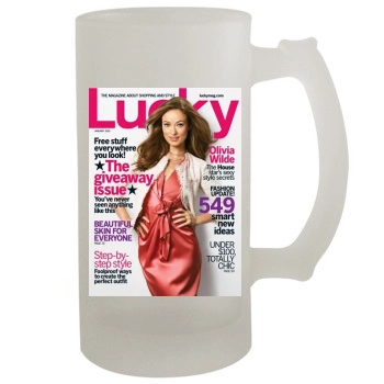 Olivia Wilde 16oz Frosted Beer Stein