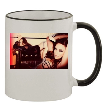 Olivia Wilde 11oz Colored Rim & Handle Mug