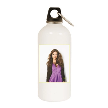 Olivia Wilde White Water Bottle With Carabiner