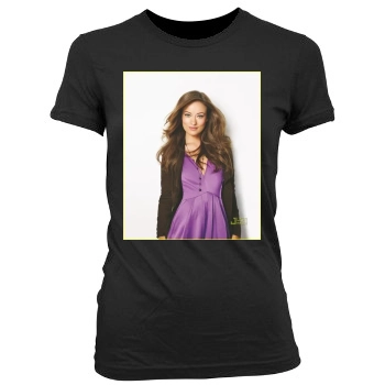 Olivia Wilde Women's Junior Cut Crewneck T-Shirt