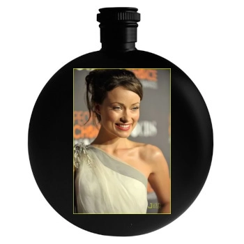 Olivia Wilde Round Flask