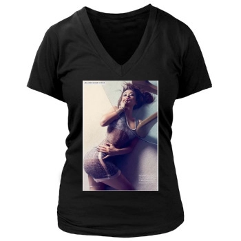 Olivia Wilde Women's Deep V-Neck TShirt