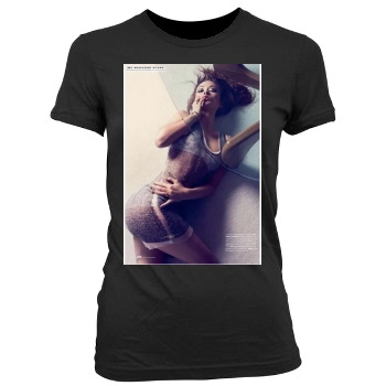 Olivia Wilde Women's Junior Cut Crewneck T-Shirt