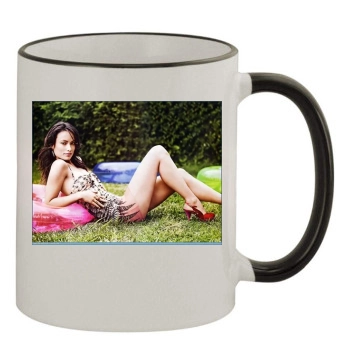 Olivia Wilde 11oz Colored Rim & Handle Mug