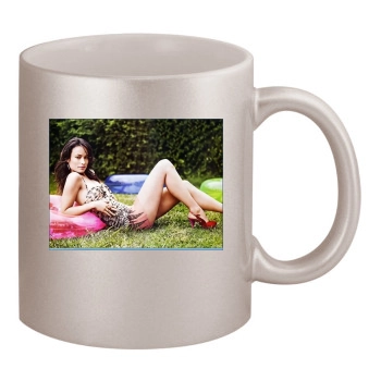 Olivia Wilde 11oz Metallic Silver Mug