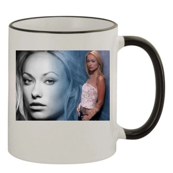 Olivia Wilde 11oz Colored Rim & Handle Mug