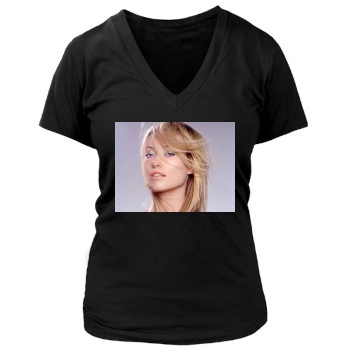 Olivia Wilde Women's Deep V-Neck TShirt