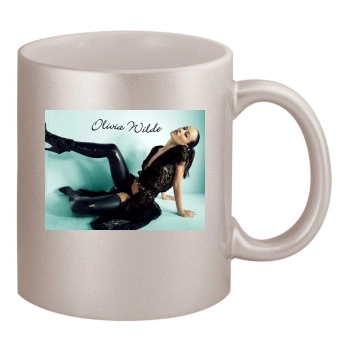 Olivia Wilde 11oz Metallic Silver Mug