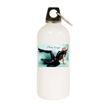 Olivia Wilde White Water Bottle With Carabiner