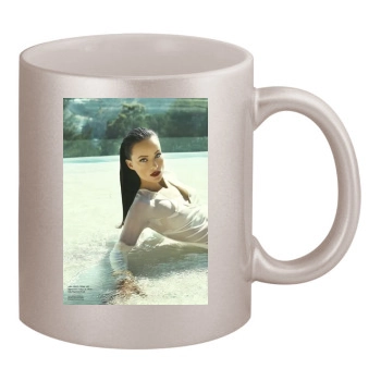 Olivia Wilde 11oz Metallic Silver Mug