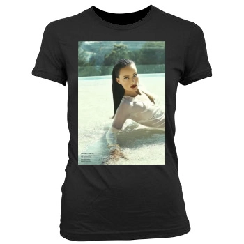 Olivia Wilde Women's Junior Cut Crewneck T-Shirt