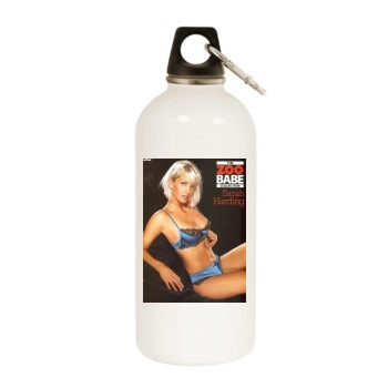 Sarah Harding White Water Bottle With Carabiner