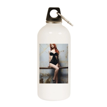 Sarah Harding White Water Bottle With Carabiner