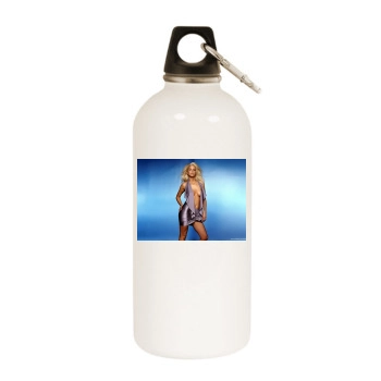 Sarah Harding White Water Bottle With Carabiner