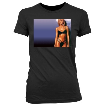 Adriana Karembeu Women's Junior Cut Crewneck T-Shirt