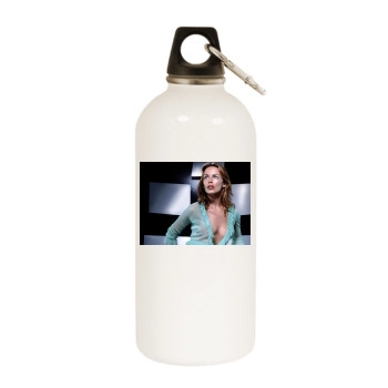 Adriana Volpe White Water Bottle With Carabiner