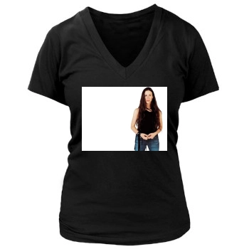 Alanis Morissette Women's Deep V-Neck TShirt