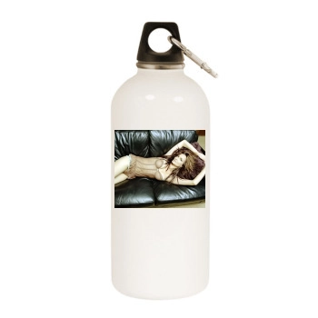 Alexandra Kamp White Water Bottle With Carabiner