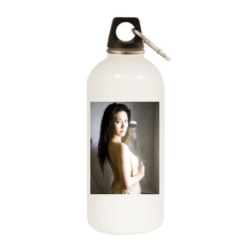 Haruna Yabuki White Water Bottle With Carabiner