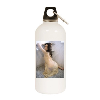 Haruna Yabuki White Water Bottle With Carabiner